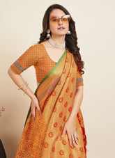 Blooming Looking Saree in Yellow